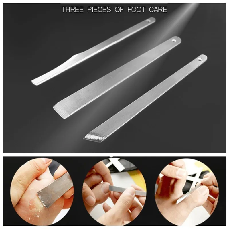 

1Pcs New Stainless Steel Toe Pedicure Knife Tools Ingrown Cuticle Tools Dead Skin Corn Removers Nail Foot Care Tool Foot Rasp