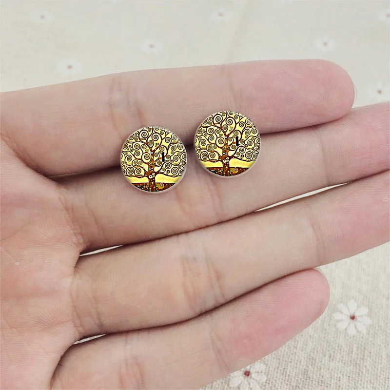 Женские серьги гвоздики Древо жизни|earrings tree of life|tree life earringsearring |