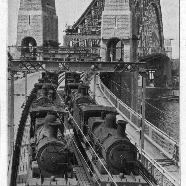 Тестирование Sydney Harbour плакат с изображением моста печать Мэри Эванс Picture Library (18X24)