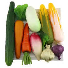 Gresorth поддельная овощная смесь искусственная морковь Кукуруза чеснок огурец домашние вечерние украшения для кухни