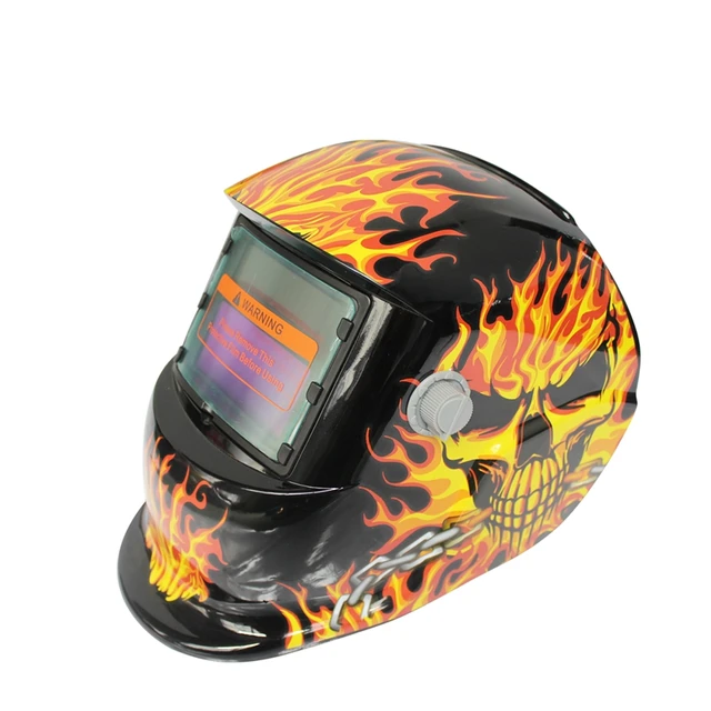 US $22.62  2018 New Pro Solar Welder Mask Auto-Darkening Welding Helmet Iron chains skull