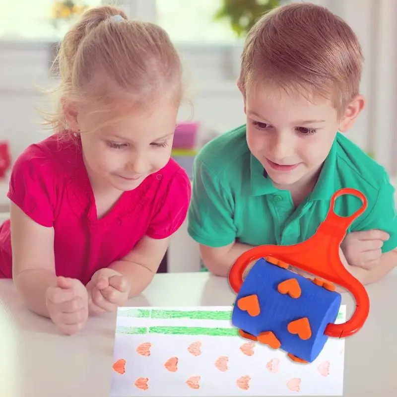 6pcs Creatiuve Plastic Handle Drawing Roller Sponge Brush Painting Kids Graffiti Toy for Children Learing Education Toys Gift 6pcs Creatiuve Plastic Handle Drawing Roller Sponge Brush Painting Kids Graffiti Toy for Children Learing Education Toys Gift