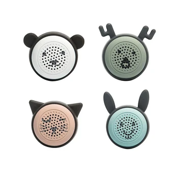 

DOITOP Mini Cute Cartoon Bluetooth Speaker Wireless Stereo Music Speaker Subwoofer with Self-timer Botton Control for Girl Gifts