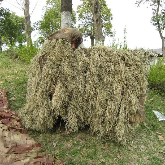 

Outlife Hunting Ghillie Suit Military Tactical Ghillie Suit Camouflage Cloak Jungle Desert Woodland Sniper Birdwatching Poncho