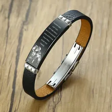 Талант может получить вас на поле, но это усилие и отношение, которое будет держать вас там персонализированный мужской кожаный браслет