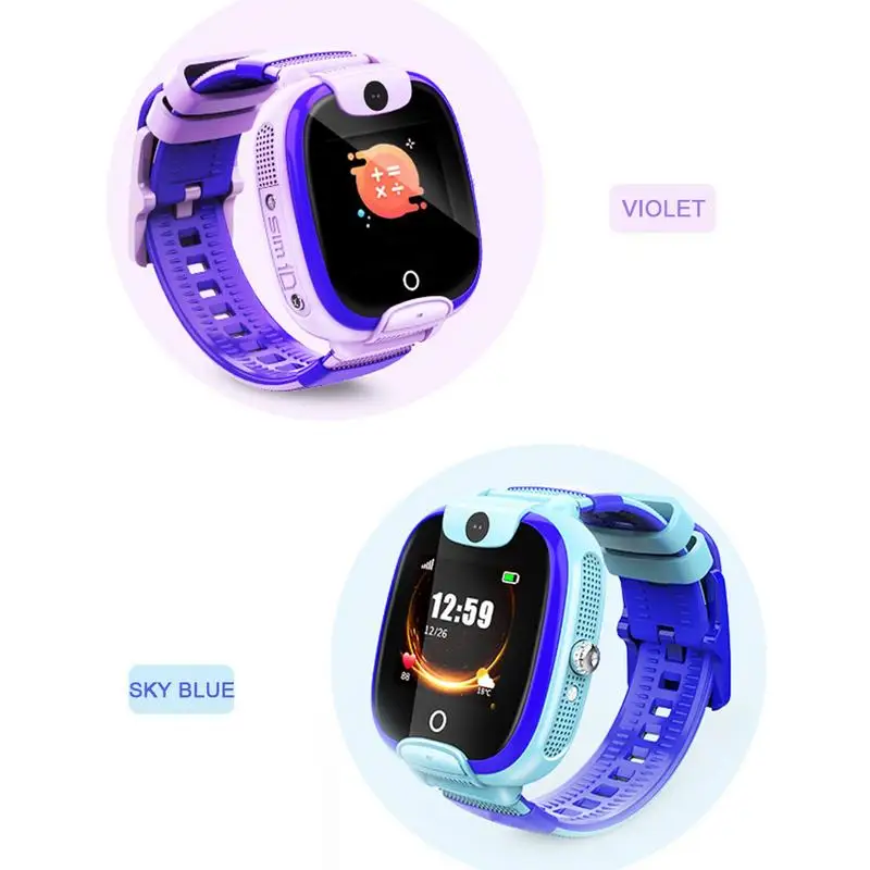 Children's Smart Phone Watch 1.44 Inch 32MB LBS Positioning IP67 Waterproof Direct Dial Help Voice Micro Chat Two Way