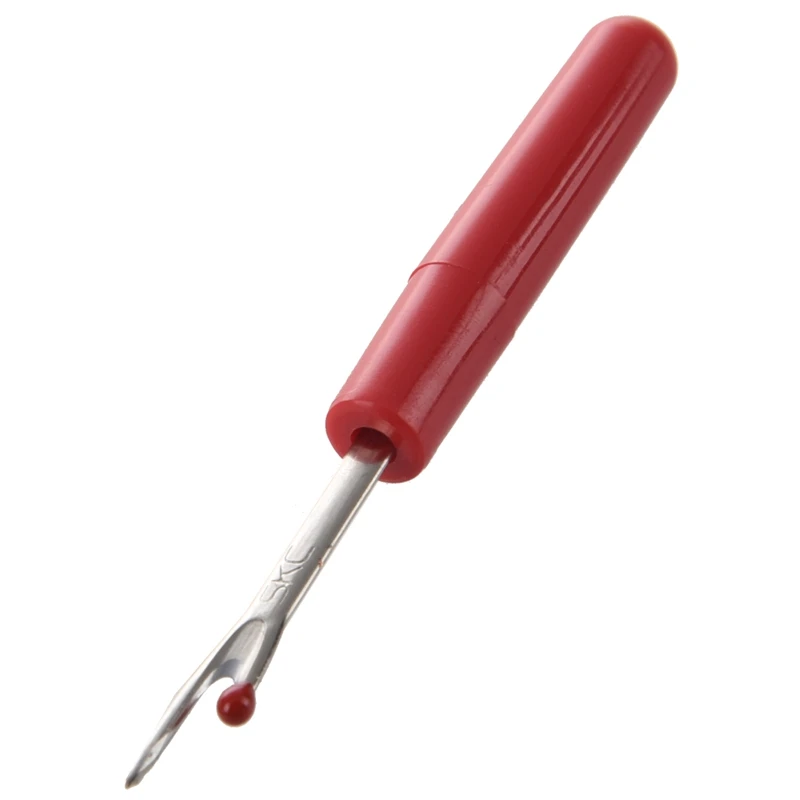 

Sewing Quilting Tool Cross needle Red Seam Ripper w Clear Plastic Cap