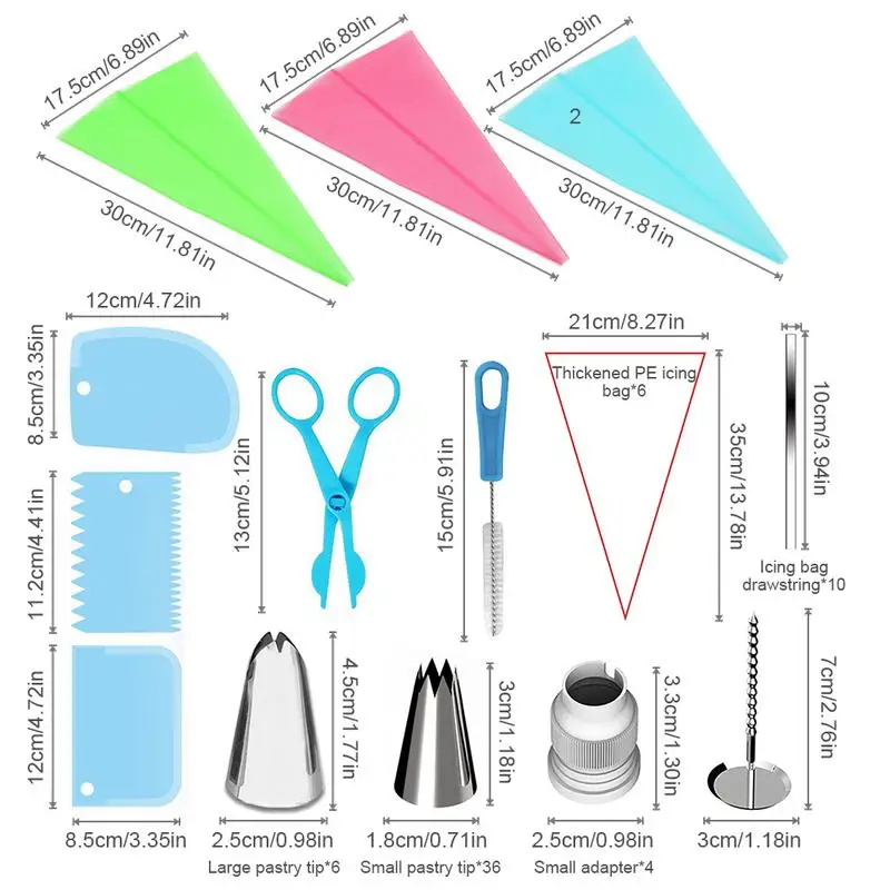 Гаджет для украшения торта 72 шт многоразовый кондитерский мешок из нержавеющей стали для Обледенения Трубопроводов Сопла лепестковый наконечник формы кондитерские инструменты для украшения торта