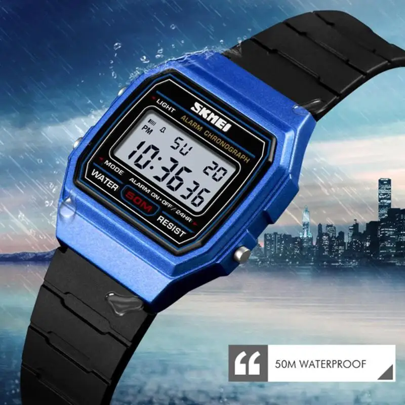 

SKMEI NEW Waterproof Sports Watches Kid Boys Girls Luminous PU Strap Wristwatch Clock Digital Watches Relogio Children Watch
