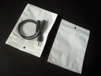 

200pcs/lot 10.5*15cm Clear white Self Seal Resealable zipper Plastic Retail Packaging bag,Ziplock Zip Lock hang hole Package Bag