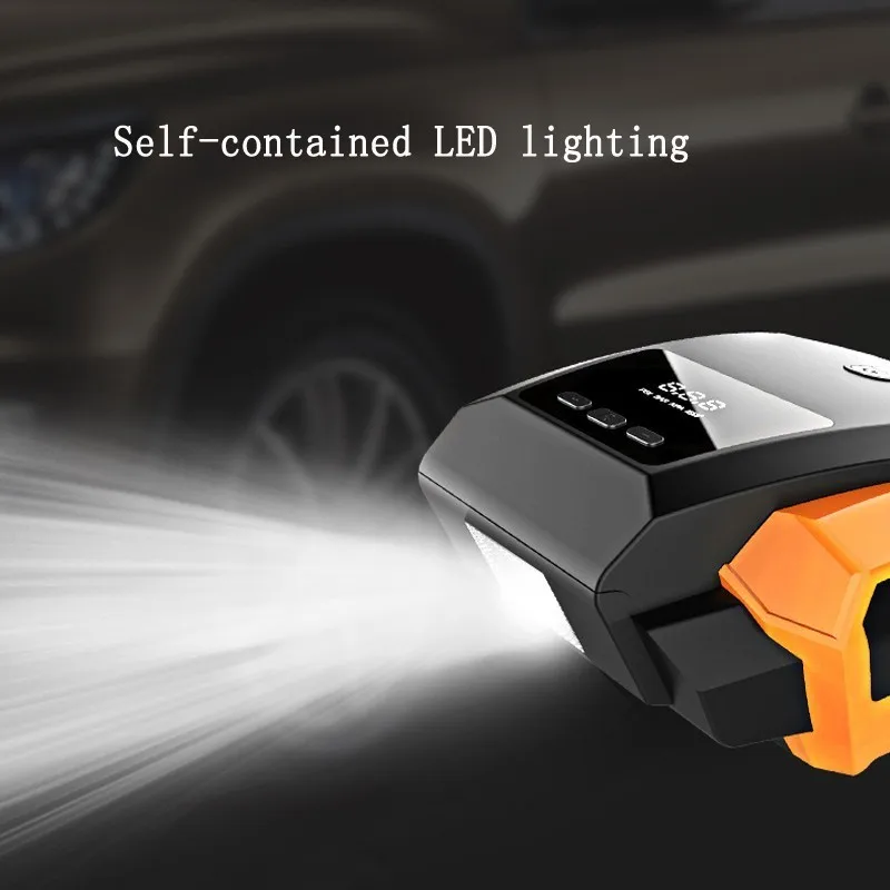 Автомобильный светодиодный цифровой Дисплей воздушный компрессор Портативный надувной насос 12V автомобильный