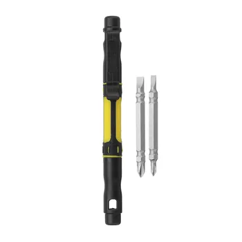 

Multi-functional 4 in 1 Alloy Screwdrivers Pen Style Interchangeable Repair Tool For Repair Computers Clocks Radios