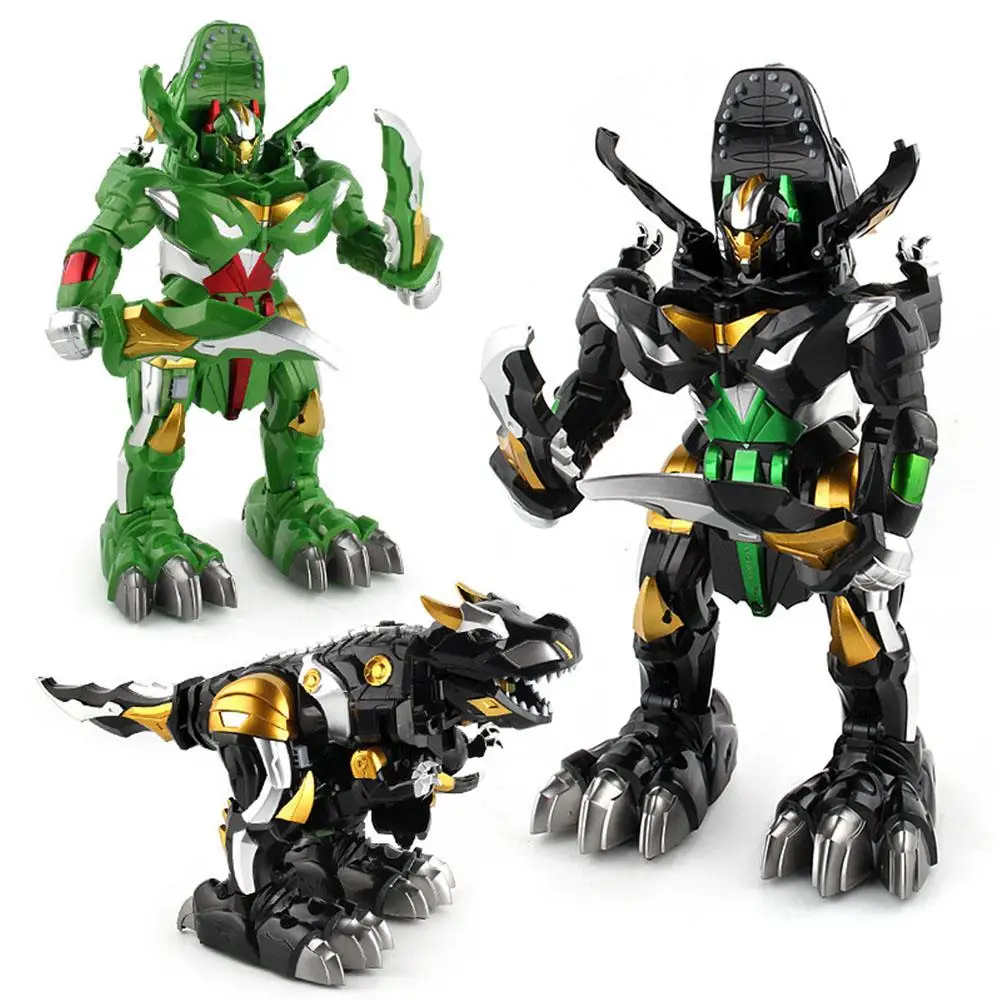 

Remote Control Transforming Dinosaur Robot Model with Light Sound Kids Toys Gift