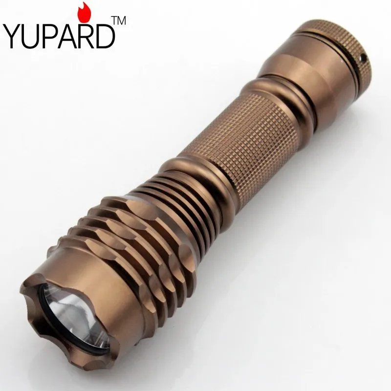 YUPARD XM-L T6 светодиодный Водонепроницаемый мини-фонарик Torch light для походов и рыбалки тактический фонарик для 1x18650 аккумуляторная батарея