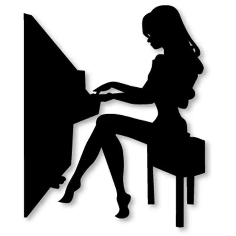 

Swovo Piano Girl Frame Metal Cutting Dies DIY Cut Craft Dies Scrapbooking for DIY Alubm Photo Card Cuts Decorations