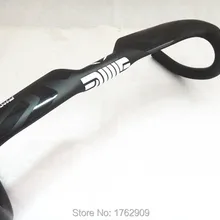 Newest glossy black logo Road bike matt UD full carbon fibre bicycle handlebar carbon bent bar 31.8*400/420/440mm Free Shipping