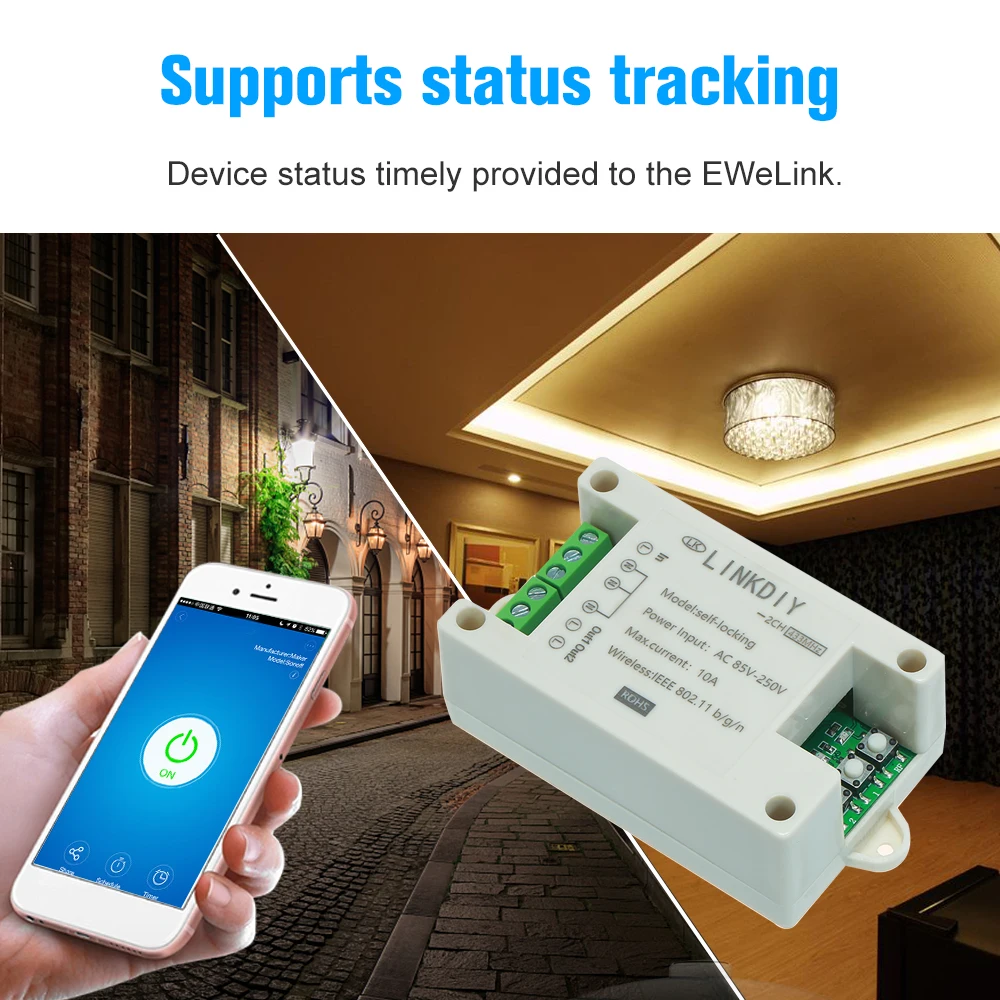 Умный Wi Fi переключатель eWeLink 433 МГц универсальный беспроводной пульт