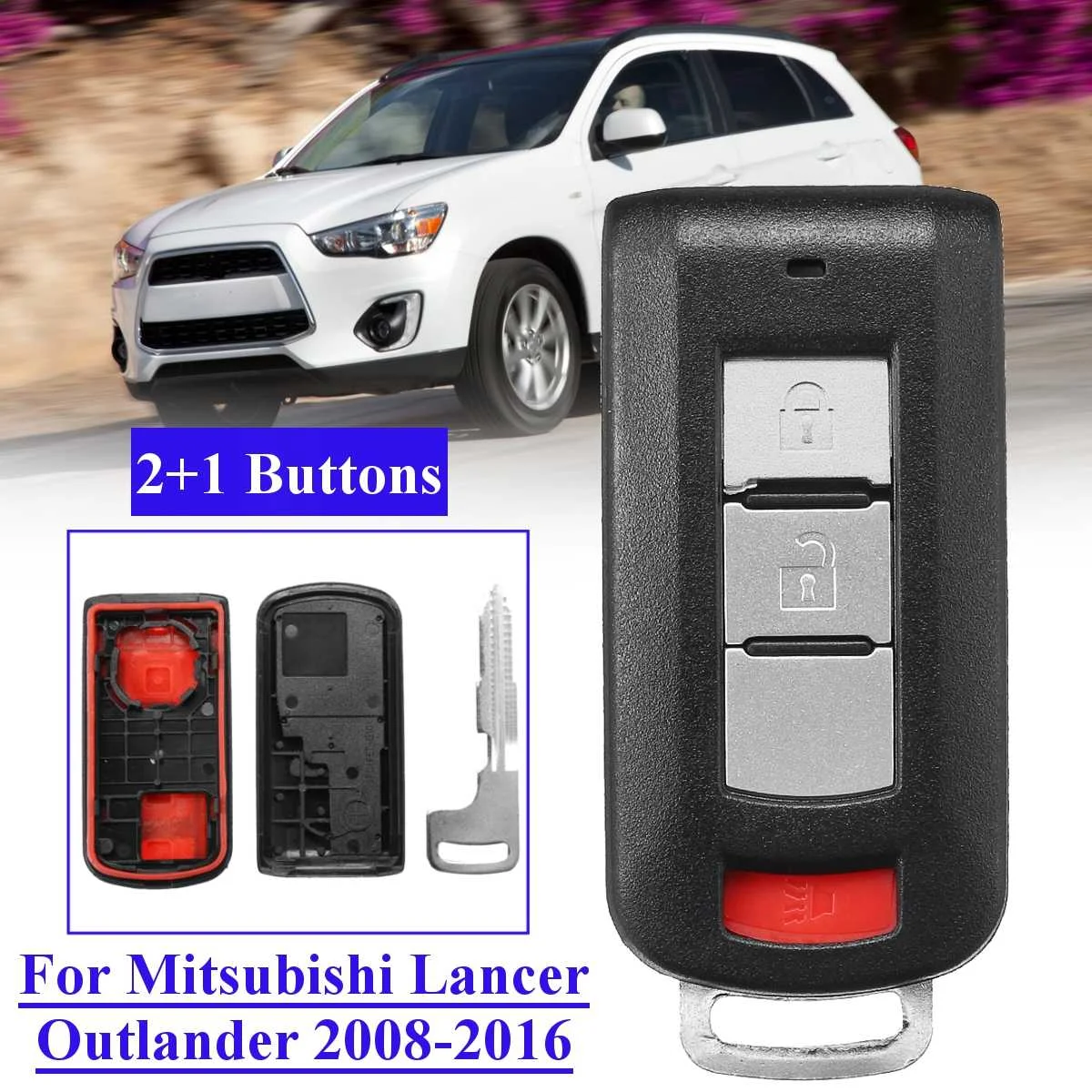 

3 / 4 Button Car Remote Key Shell Case Fob Shell Cover FOR MITSUBISHI Lancer Outlander Eclipse Galant 2008-2016 OUC644M-KEY-N