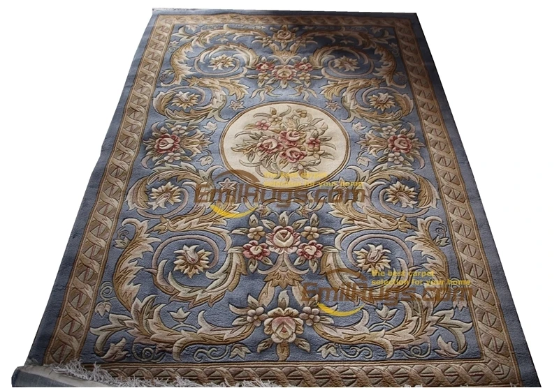 

One Of A Kind Savonnerie Carpet Unique Folk Carpet Area Rug Exquisite Round Room Carpet Upset Wool Knitting Carpets