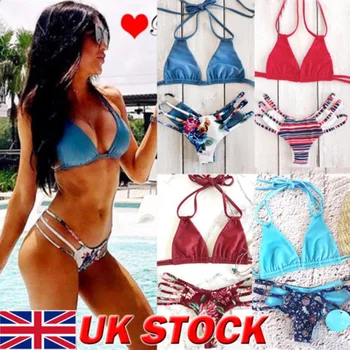 

Brand New Style Women Bandage Solid Push-up Padded Bra New Fashion Swimsuit Bathing 2pcs Set Swimwear