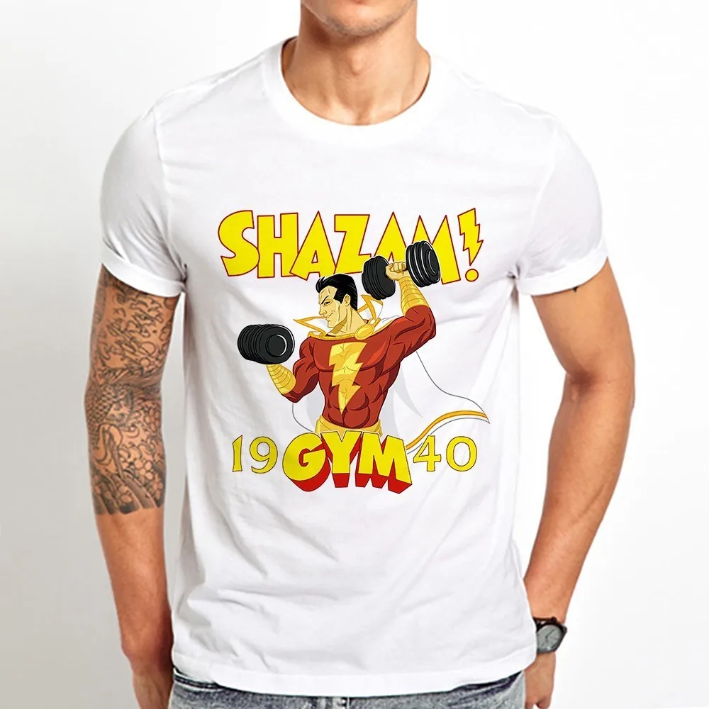 Забавная футболка superheros shazam с Билли бэтсоном для тренажерного зала Новинка лета