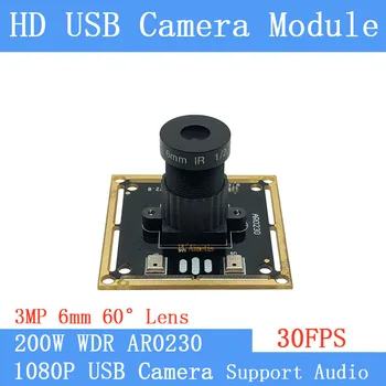 

Starlight Wide Dynamic Face Recognition 2MP 30FPS USB camera module 1920*1080P 6mm Lens CCTV Surveillance Camera Support audio