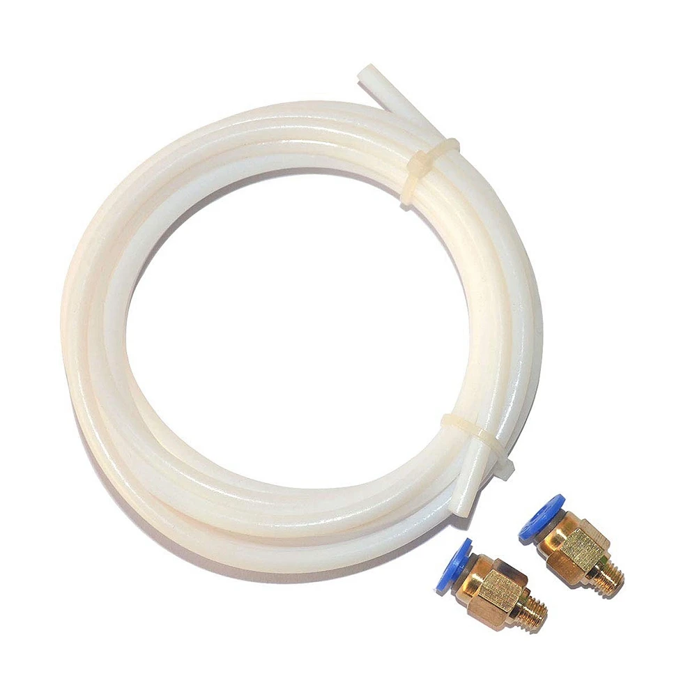 buy 2 Meters Ptfe Teflon Bowden Tube 1.75Mm Filament And Pc4-M6 Push-In Fittings For 3D Printer