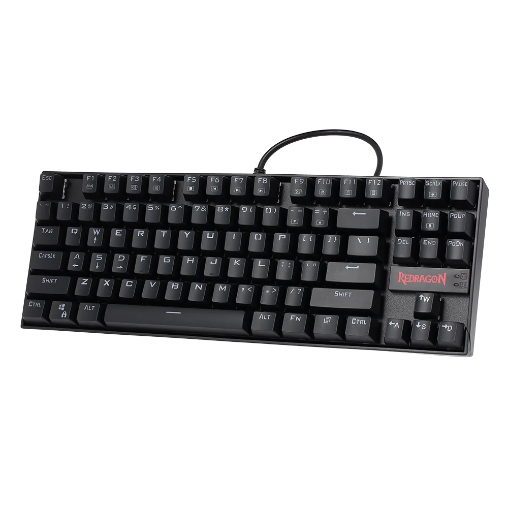 

REDRAGON K552 Keyboard Mechanical Gaming Keyboard Splash-proof Water USB Wired Backlight Keyboard 87 Keys for Computer Laptop