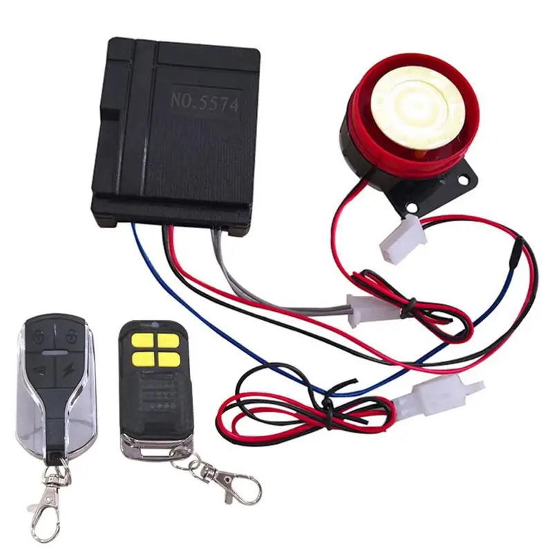 

Car Motorcycle Alarm System Scooter Anti-theft Safety Security Alarm Remote Control Horn 12V 125DB For Honda Suzuki
