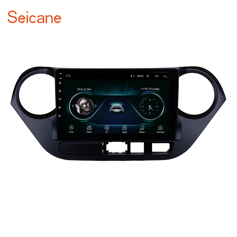 Seicane for 2013-2016 HYUNDAI I10 GPS Navigation Android 8.1 Car Audio System Touch Screen AM FM Radio Bluetooth Music 3G WiFi Seicane for 2013-2016 HYUNDAI I10 GPS Navigation Android 8.1 Car Audio System Touch Screen AM FM Radio Bluetooth Music 3G WiFi