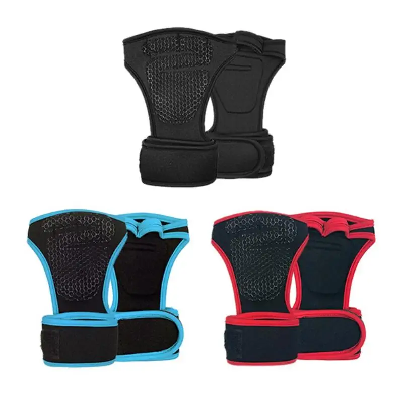 1Pair Dumbbell Training Hand Grips Gymnastics Gloves Grips Anti Skid