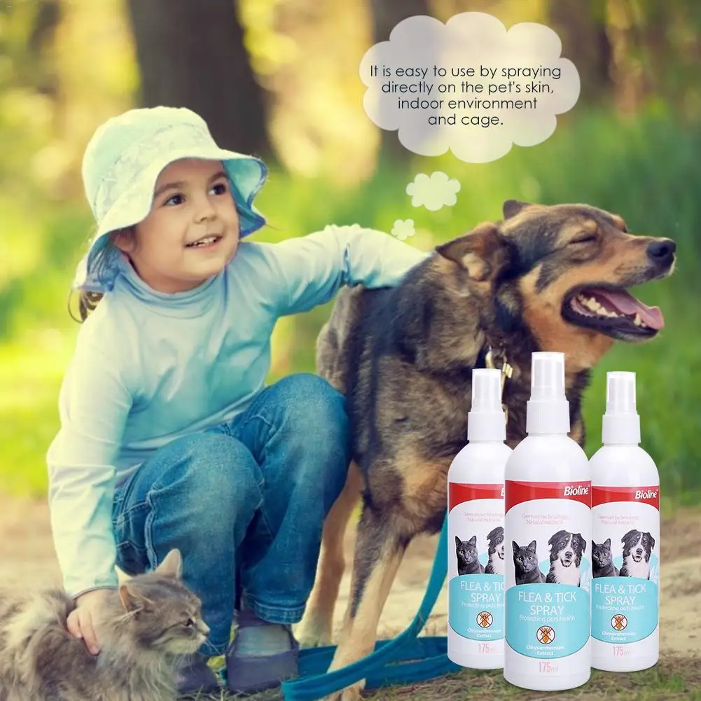 Pet Dog Cat Anti-worms Delousing Spray Natural Plant Extracts The Insecticidal Components Body Cleaning Care Supplies
