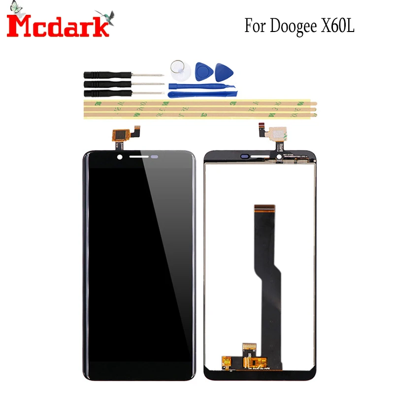 

Mcdark LCD Screen For Doogee X60L 5.5 Inch Replacement Accessories LCD Display+Touch Screen For Doogee X60L Smartphone + Tools