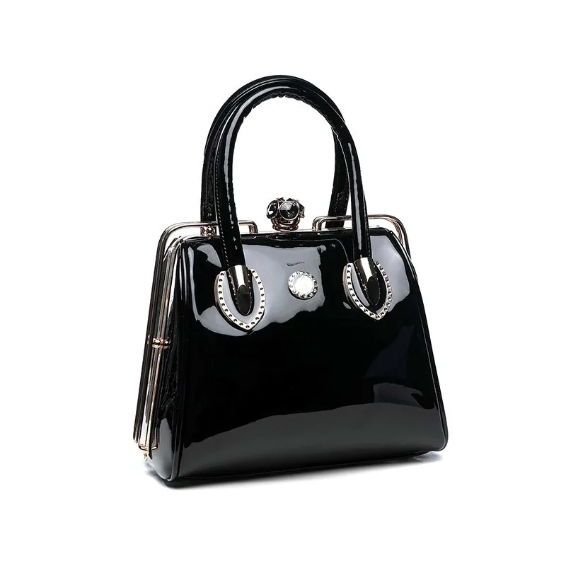 حقيبة يد فاخرة خمر لينة براءات الاختراع والجلود حقائب النساء أزياء العلامة التجارية مصمم السيدات كبيرة الكتف رسول Crossbody حقيبة حمل