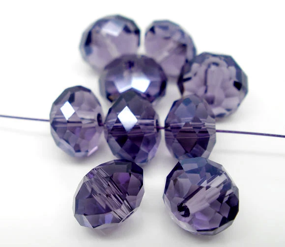 

DoreenBeads 70 Created Crystal Quartz Faceted Rondelle Beads 5040 8x5.5mm(B03852), yiwu