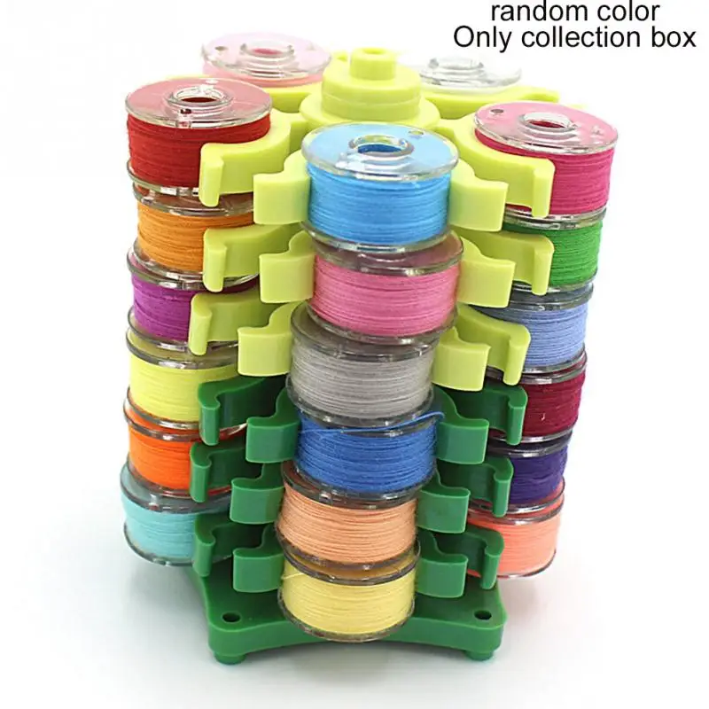 30 Bobbins Useful Sewing Bobbins Tower Storage Rack Embroidery Bobbins
