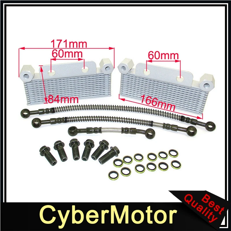 Best Price Brand New High Quality Double Oil Cooler For Zongshen Daytona 190cc Engine Pit Dirt Bike LXR DHZ