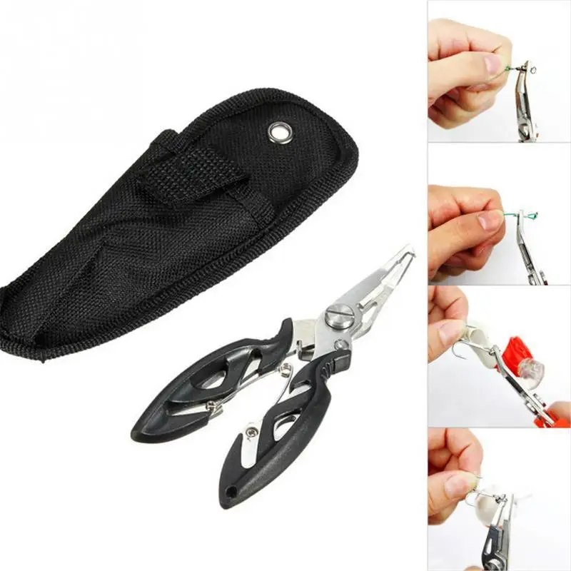  3 Colors Multi-function Curved Fishing Pliers Stainless Fish Plier Fishing Tools + Bag Suitable For - 32991848125