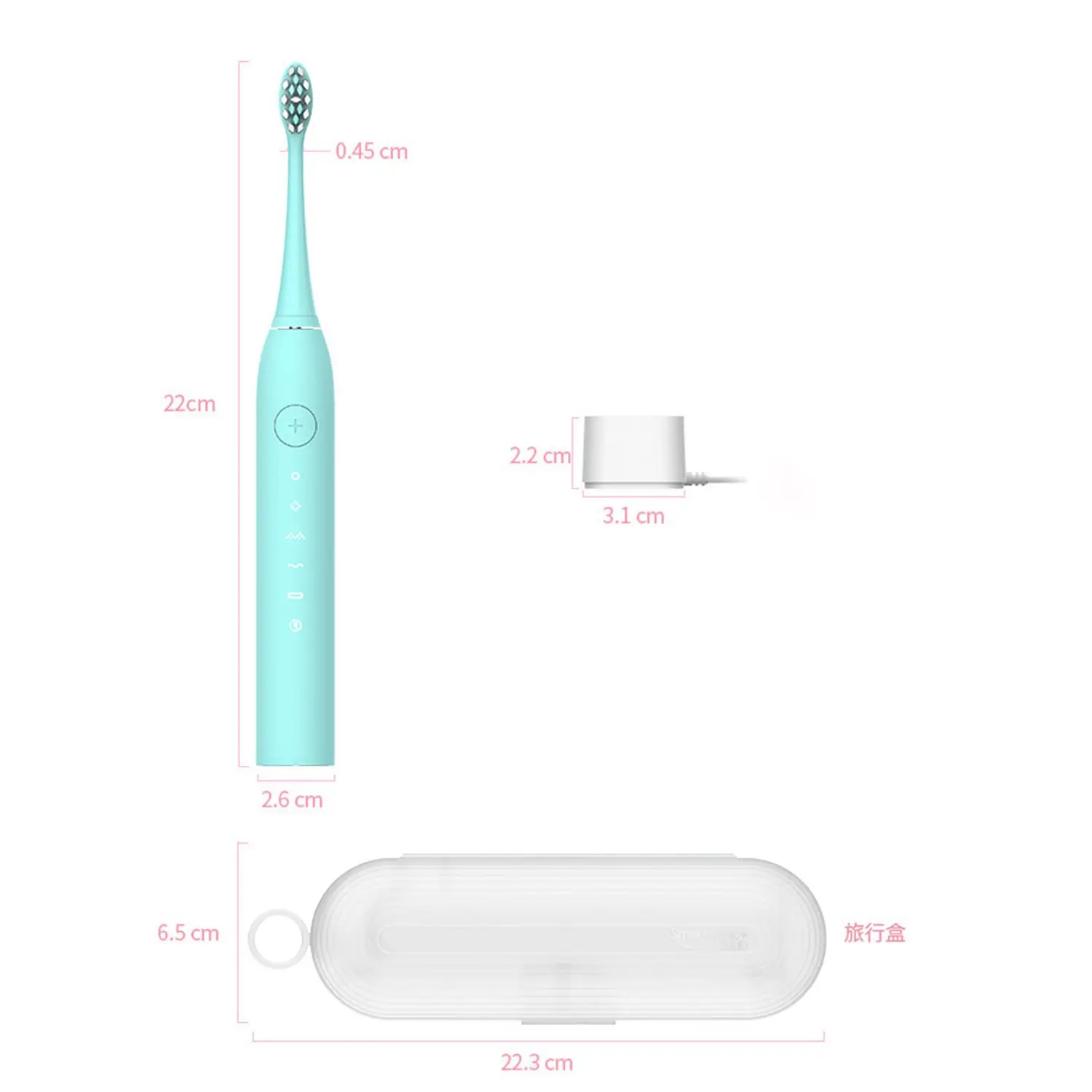Электрическая зубная щетка для взрослых USB Индукционная перезаряжаемая электрическая зубная щетка звуковая электрическая зубная щетка IPX7 Водонепроницаемая электр