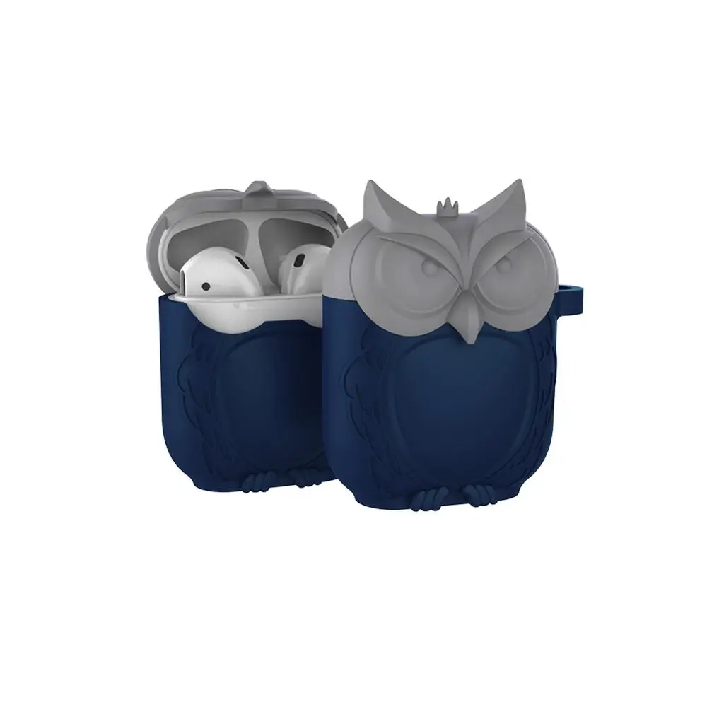 

Cute Case For Apple Airpods Silicone Owl Soft Cover For Apple Airpods Charging box Case Accessories Cover Air pods 2 funda