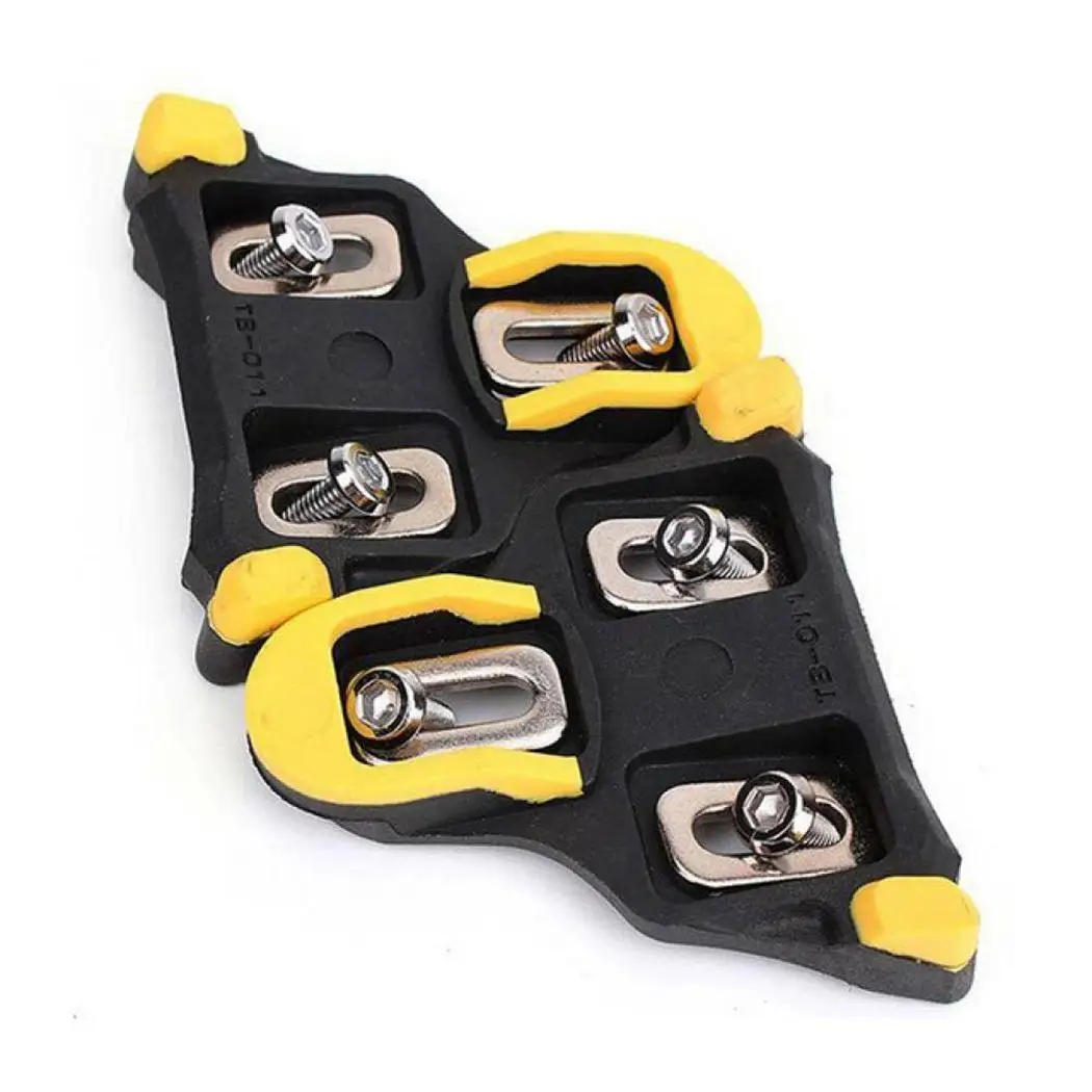Pedal Road Bike Shoes Self locking Piece Riding Equipment Yellow Red