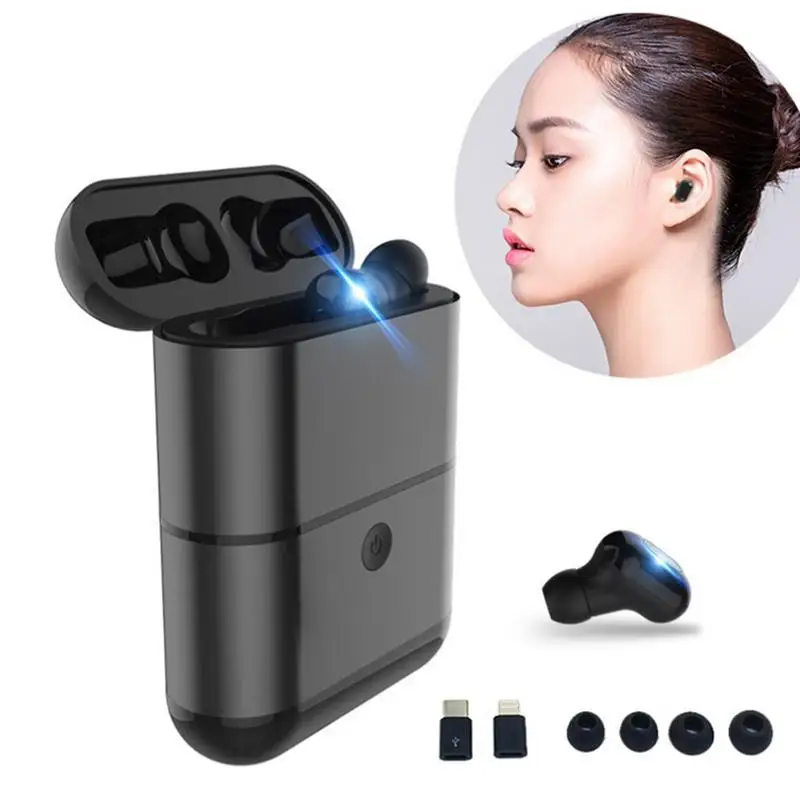 

Wireless Bluetooth Earphones Mini Invisible Binaural Stereo TWS Running Sports Earphones 3d Suround Hands Free For Phone Mp3 Pc