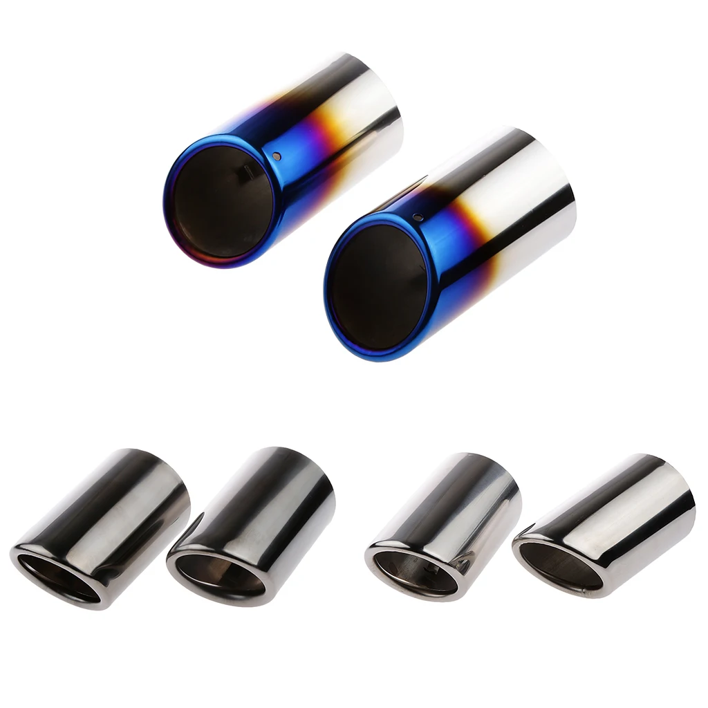 

3' Diameter Muffler Exhaust Pipe Tip Direct Replace for Audi Q5/Q3/A3 Black replacement for OEM exhaust tips