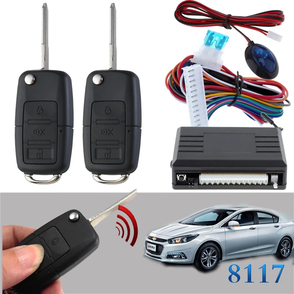 

Flip key #39 for Chevrolet Car Auto Keyless Entry System LED Keychain Central Kit Door Lock with Remote Control CHADWICK 8117
