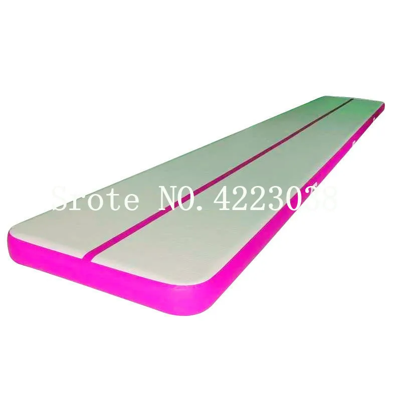 Inflatable Bouncers Toys & Hobbies Air Track 5m Inflatable Olympics Gymnastics Mattress Gym Tumble Yoga Airtrack Floor Tumbling Air Track Pink Green Free Shipping