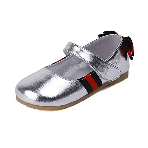 

Msmax Little Girls Slip on Ballerina Flats Princess Dress Mary Jane Shoes