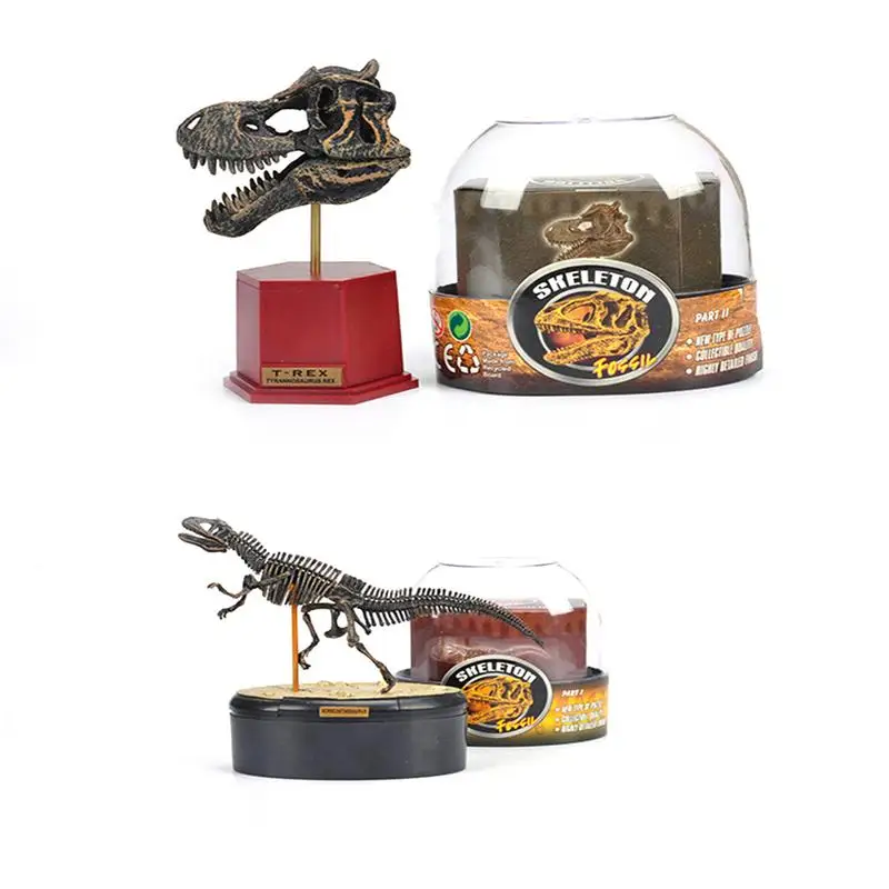 

4D Assembling Fossil Skeleton Dinosaur Mammoth Simulation Animal Model Toys