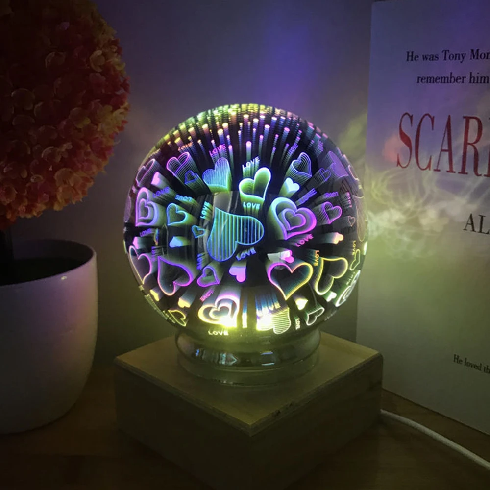 DOXA 3D Стекло мяч звездное небо Star Light Таблица Луны лампа сказка Феерверки ночные