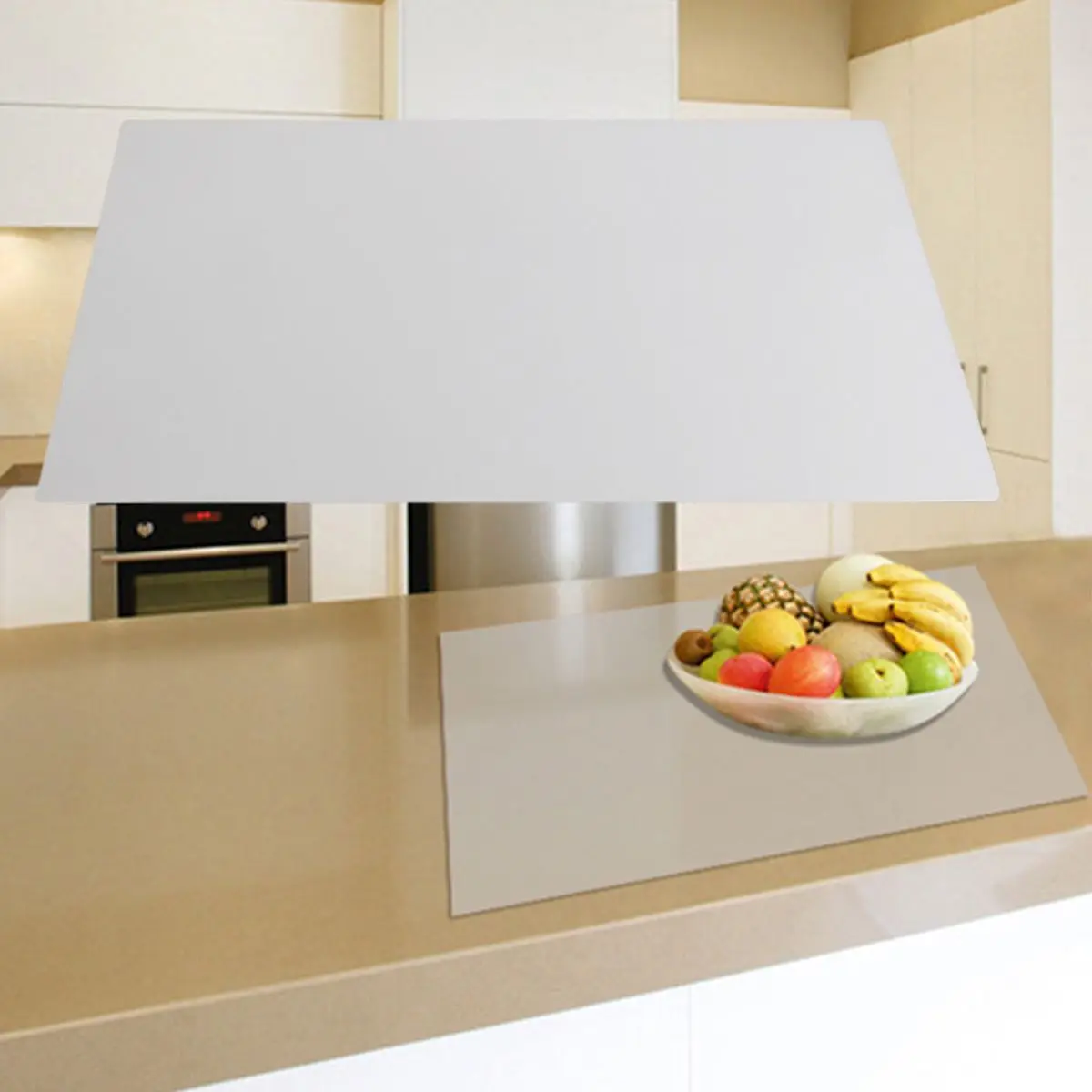 

JX-LCLYL 4pcs/set Plastic Clear Transparent Placemat Kitchen Tableware Place Mats Pad