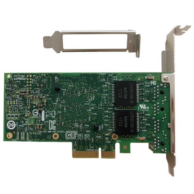 Eastforfuy intel I350 4RJ45 Quad Port Gigabit Network Server Adapter Intel I350-T4 Chipset PCI-Expres